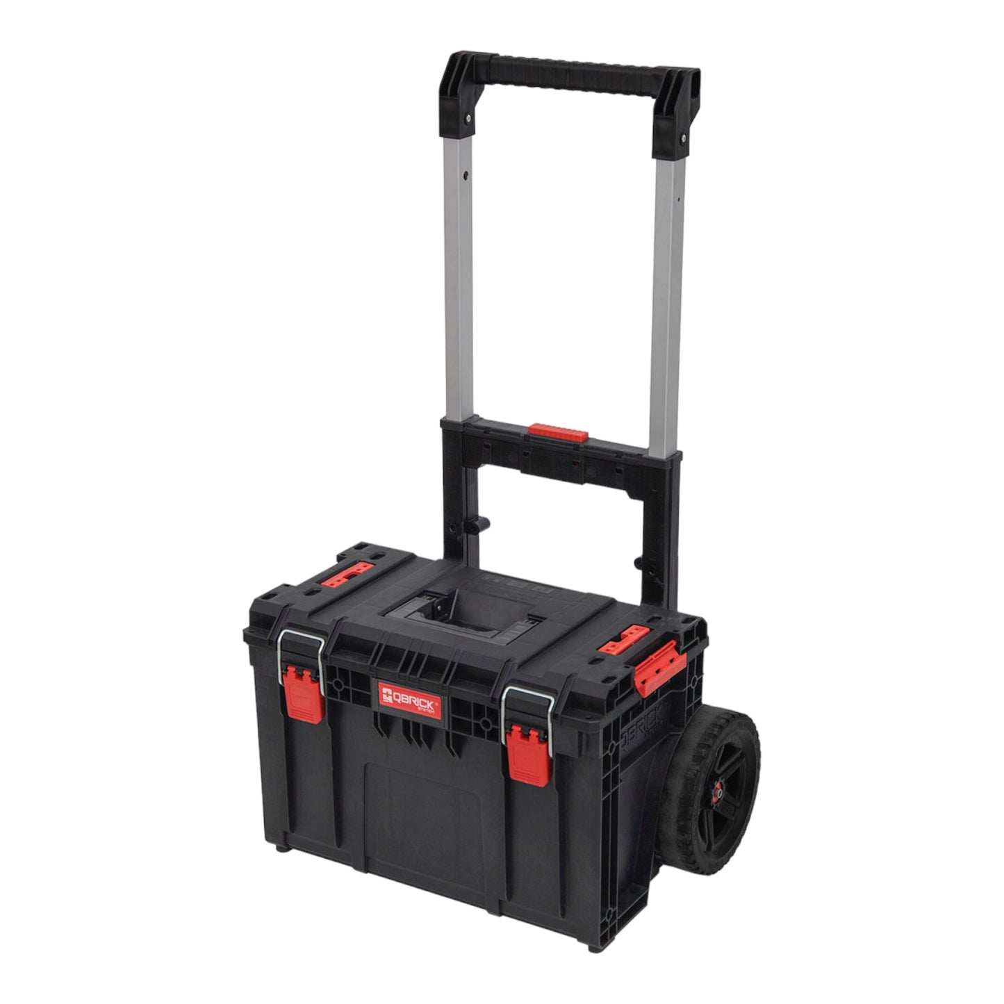 Qbrick System PRIME Cart Chariot empilable 590 x 425 x 660 mm 37 l IP66 Capacité de charge de 100 kg avec double poignée télescopique en aluminium