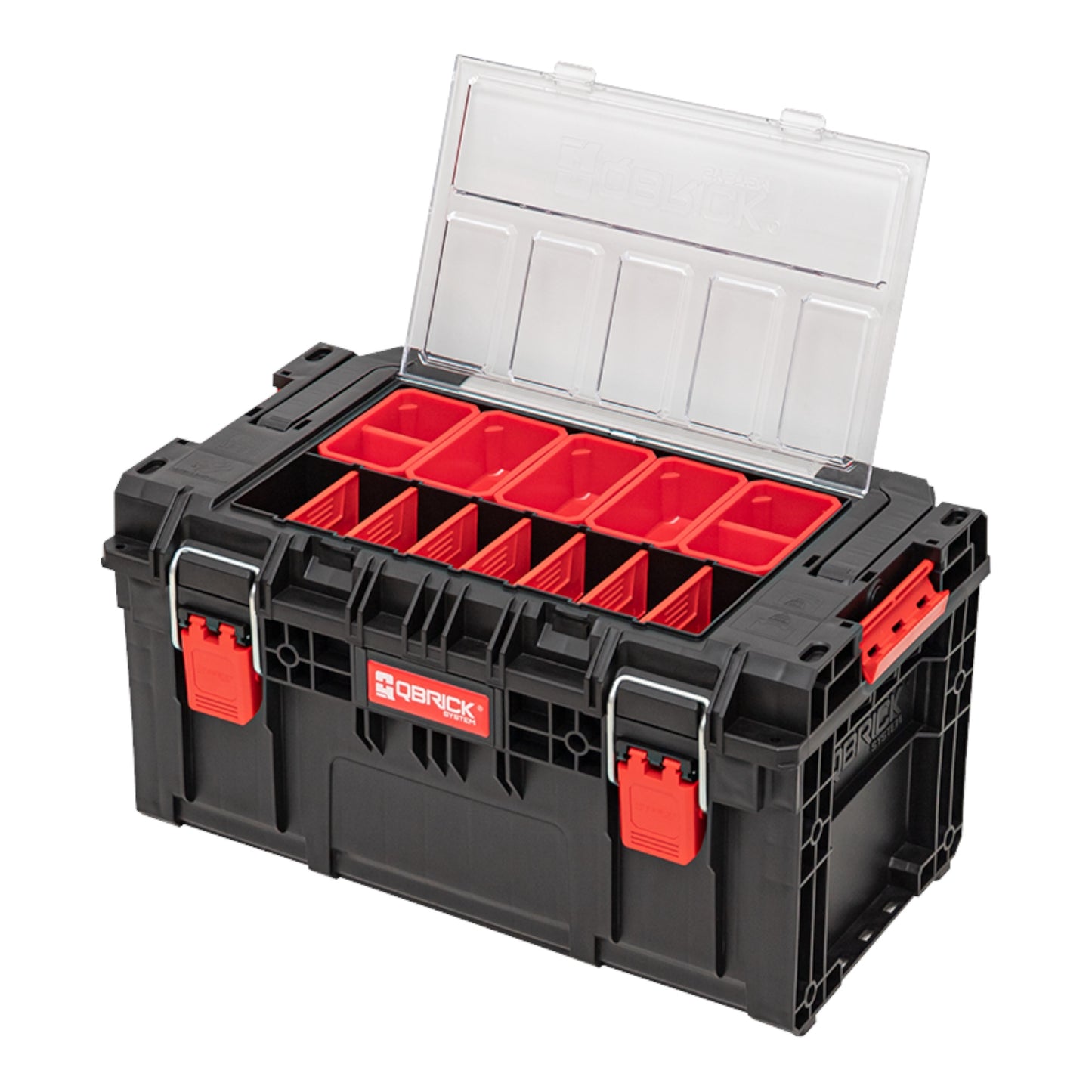 Qbrick System PRIME Toolbox 250 Expert avec organisateur empilable 535 x 327 x 277 mm 26l IP66 avec 10 séparateurs + 5 inserts