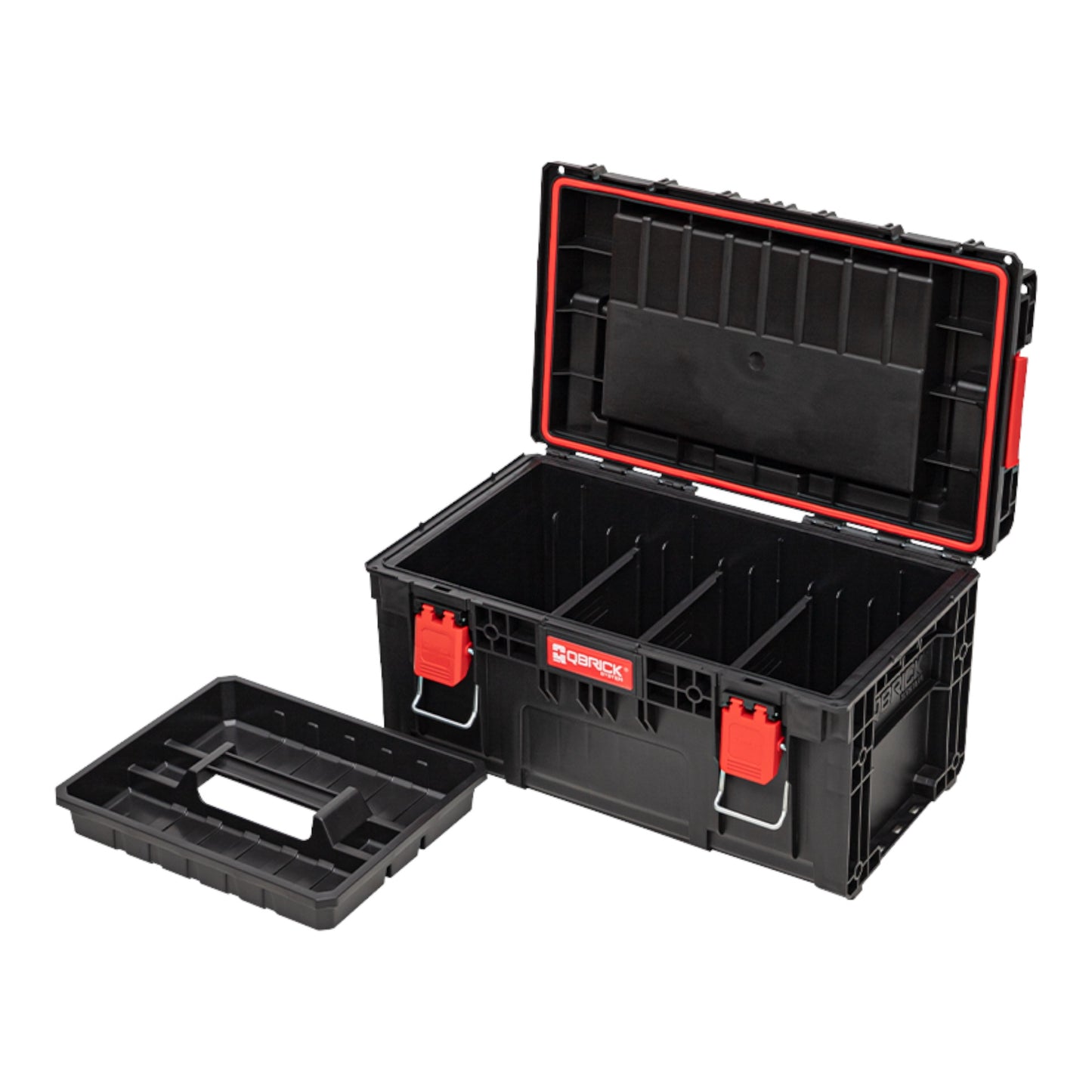 Qbrick System PRIME Toolbox 250 Expert avec organisateur empilable 535 x 327 x 277 mm 26l IP66 avec 10 séparateurs + 5 inserts