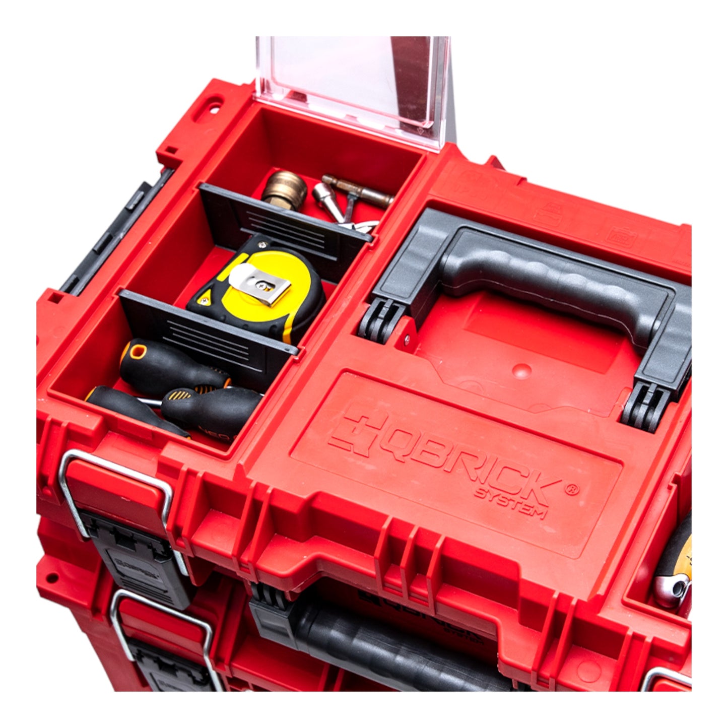 Qbrick System PRIME Toolbox 150 Profi RED ULTRA HD Empilable sur mesure 535 x 327 x 141 mm 13,5 l IP66