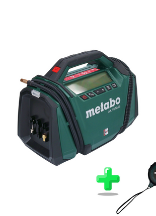 Metabo AK 18 Compresor multibatería 18 V 11 bar Solo (600794850) + Cinta métrica Metabo 5 metros