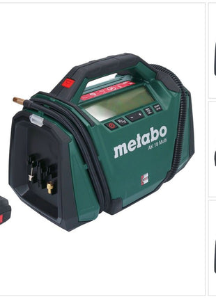 Compresseur Metabo AK 18 Multi batterie 18 V 11 bar + 1x batterie 2,0 Ah - sans chargeur