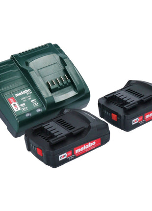 Compresseur multi-batterie Metabo AK 18 18 V 11 bar + 2x batteries 2,0 Ah + chargeur