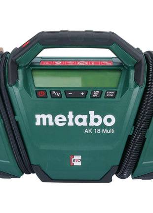 Metabo AK 18 Compresor multibatería 18 V 11 bar + 2x baterías 4,0 Ah + cargador