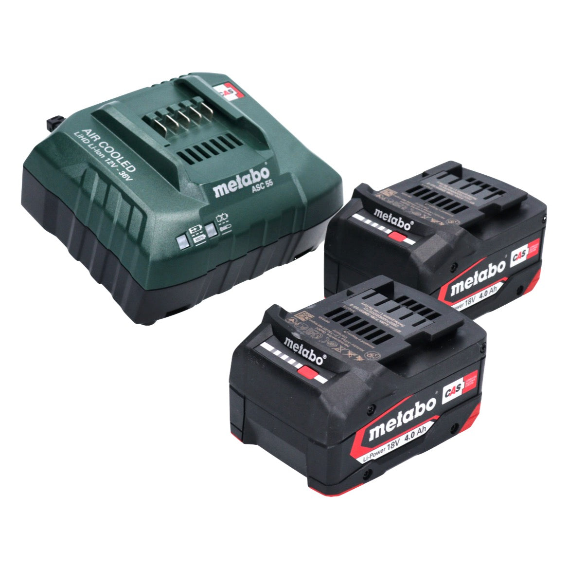 Compresseur multi-batterie Metabo AK 18 18 V 11 bar + 2x batteries 4,0 Ah + chargeur