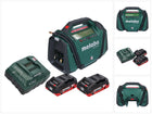 Metabo AK 18 Compresor multibatería 18 V 11 bar + 2x baterías 4,0 Ah + cargador