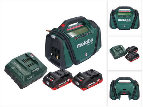 Metabo AK 18 Multi Akku Kompressor 18 V 11 bar + 2x Akku 4,0 Ah + Ladegerät