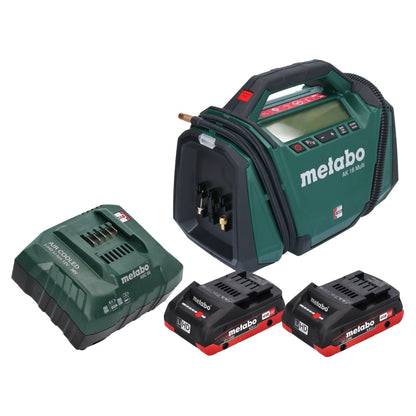 Compresseur multi-batterie Metabo AK 18 18 V 11 bar + 2x batteries 4,0 Ah + chargeur