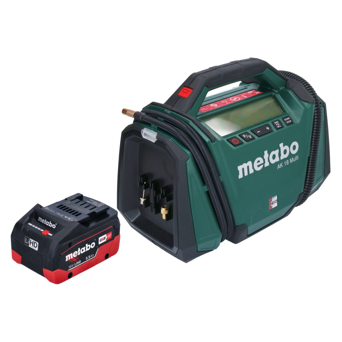 Metabo AK 18 Multi Akku Kompressor 18 V 11 bar + 1x Akku 5,5 Ah - ohne Ladegerät