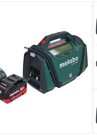 Compresseur Metabo AK 18 Multi batterie 18 V 11 bar + 1x batterie 5,5 Ah + chargeur