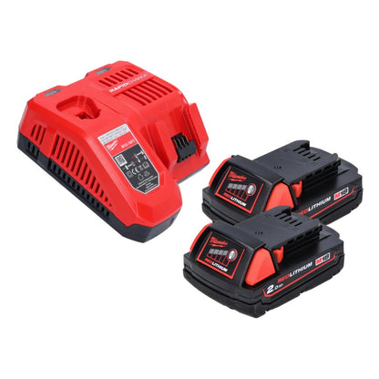 Milwaukee M18 ONEFPRT-202X Akku Blindnietgerät 18 V 20 kN Brushless ( 4933478602 ) + 2x Akku 2,0 Ah + Ladegerät + HD Box