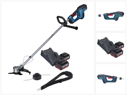 Bosch GFR 18V-23 Débroussailleuse professionnelle sur batterie 18 V 230 mm sans balais + 2x batteries 4,0 Ah + chargeur