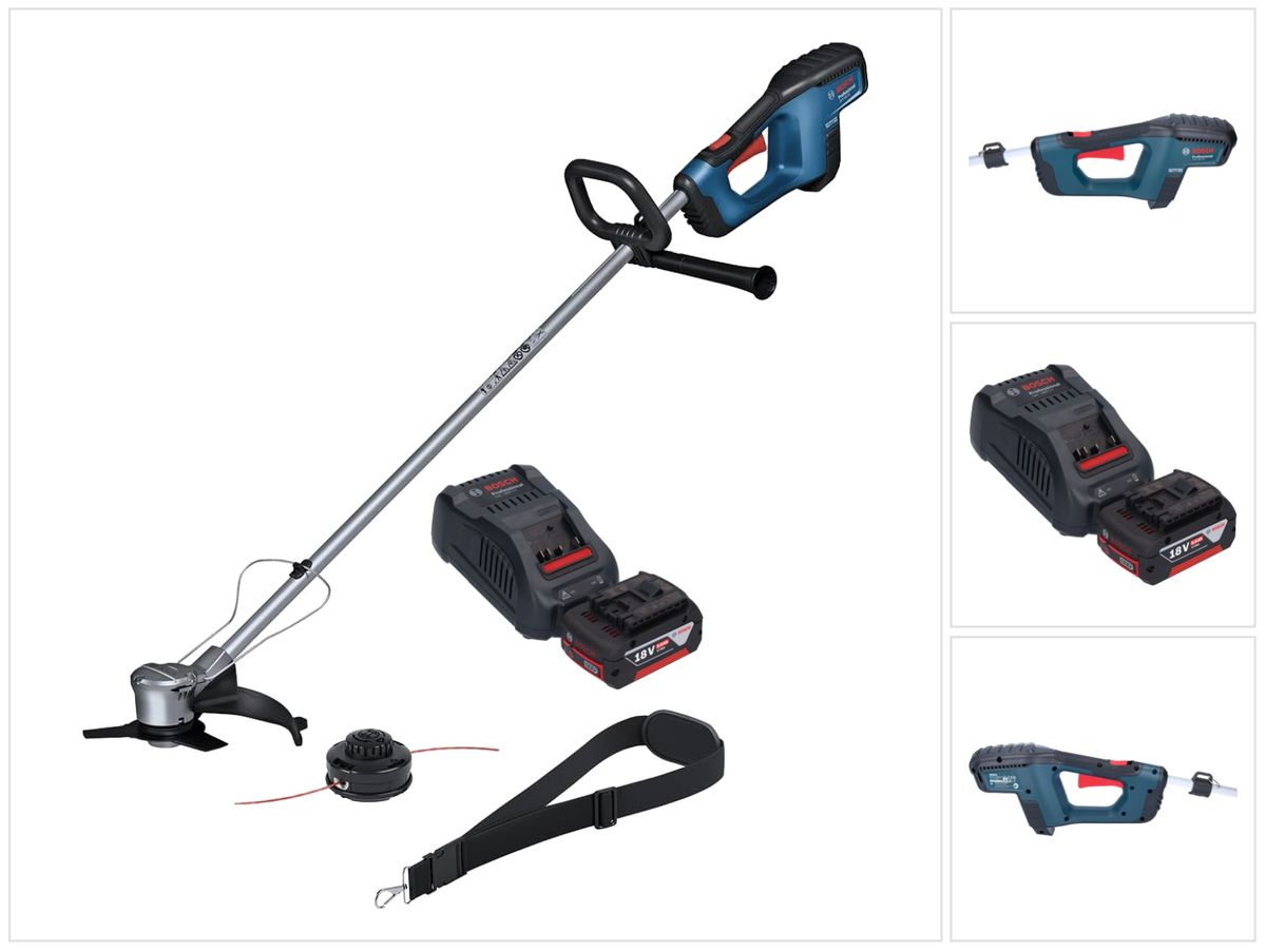 Bosch GFR 18V-23 Débroussailleuse professionnelle sur batterie 18 V 230 mm sans balais + 1x batterie 5,0 Ah + chargeur