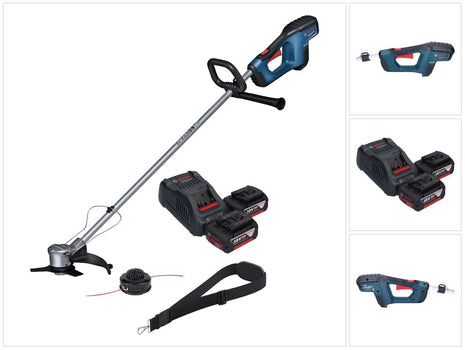 Bosch GFR 18V-23 Professional Akku Freischneider 18 V 230 mm Brushless + 2x Akku 5,0 Ah + Ladegerät