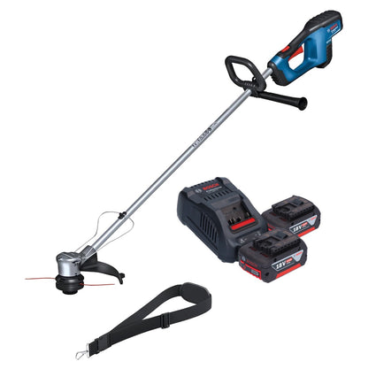 Coupe-herbe à batterie Bosch GRT 18V-33 Professional 18 V 330 mm sans balai + 2x batteries 6,0 Ah + chargeur