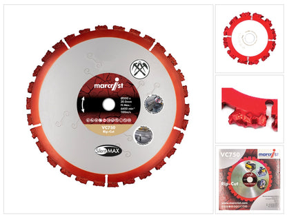 Disque à tronçonner Marcrist VC750 Rip-Cut multi-matériaux 230 mm x 22,2 mm (2360.0230.22) pour meuleuses de tronçonnage et meuleuses d'angle