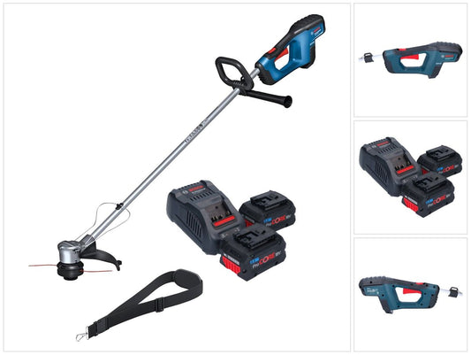 Coupe-herbe à batterie Bosch GRT 18V-33 Professional 18 V 330 mm sans balais + 2 batteries ProCORE 8,0 Ah + chargeur