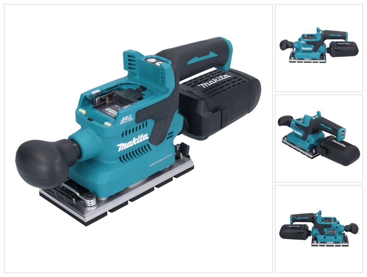 Makita DBO 381 ZU Akku Schwingschleifer 18 V 93 x 185 mm Brushless Solo - ohne Akku, ohne Ladegerät