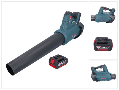 Bosch GBL 18V-750 Professional Akku Gebläse 18 V BITURBO Brushless + 1x Akku 4,0 Ah - ohne Ladegerät