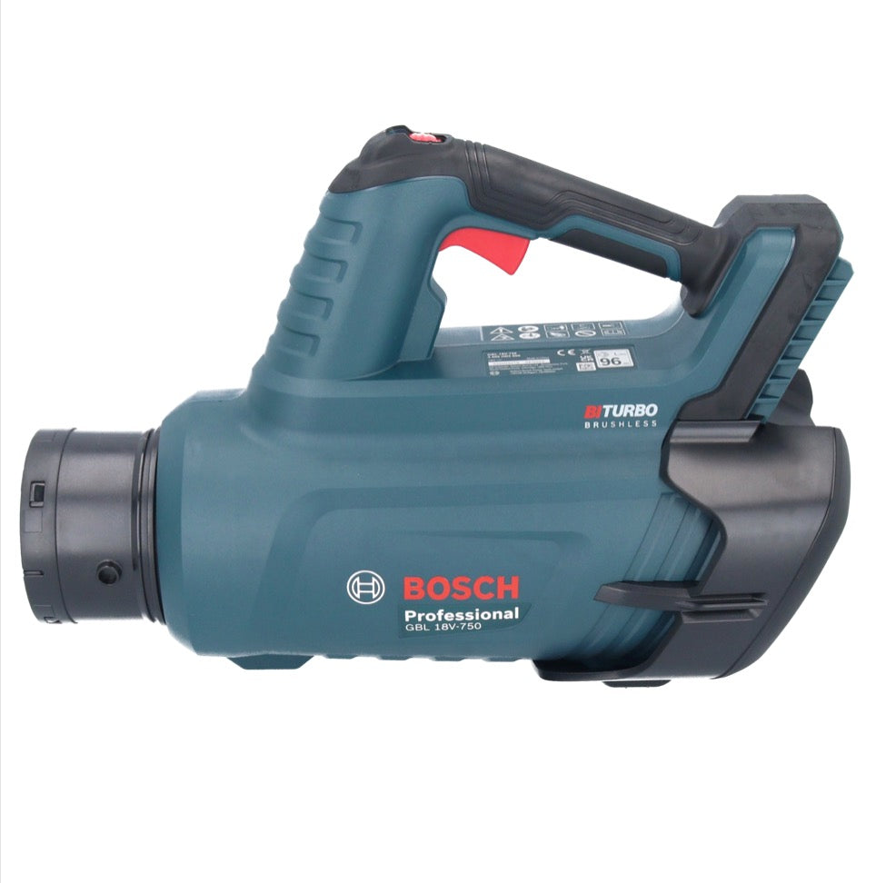 Bosch GBL 18V-750 Professional Akku Gebläse 18 V BITURBO Brushless + 2x Akku 5,0 Ah + Ladegerät