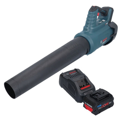 Bosch GBL 18V-750 Professional Akku Gebläse 18 V BITURBO Brushless + 1x ProCORE Akku 5,5 Ah + Ladegerät