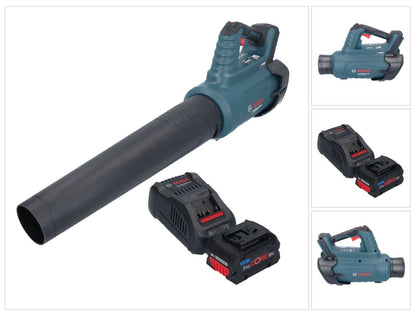 Bosch GBL 18V-750 Professional Akku Gebläse 18 V BITURBO Brushless + 1x ProCORE Akku 5,5 Ah + Ladegerät