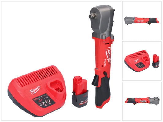 Clé à chocs angulaire sur batterie Milwaukee M12 FRAIWF12-251 12 V 1/2" 270 Nm brushless + 1x batterie 2,5 Ah + chargeur