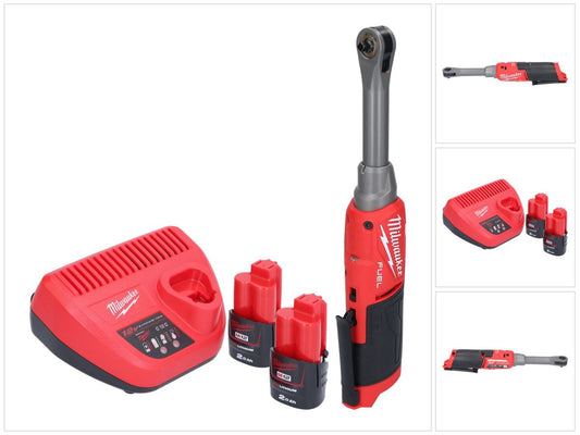 Milwaukee M12 FHIR14LR-202 batterie cliquet haute vitesse 12 V 47 Nm 1/4" brushless + 2x batterie 2,0 Ah + chargeur