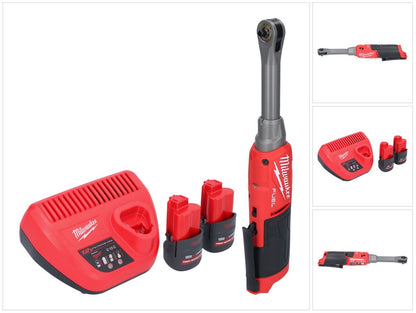 Milwaukee M12 FHIR14LR-252 batterie cliquet haute vitesse 12 V 47 Nm 1/4" brushless + 2x batterie 2,5 Ah + chargeur