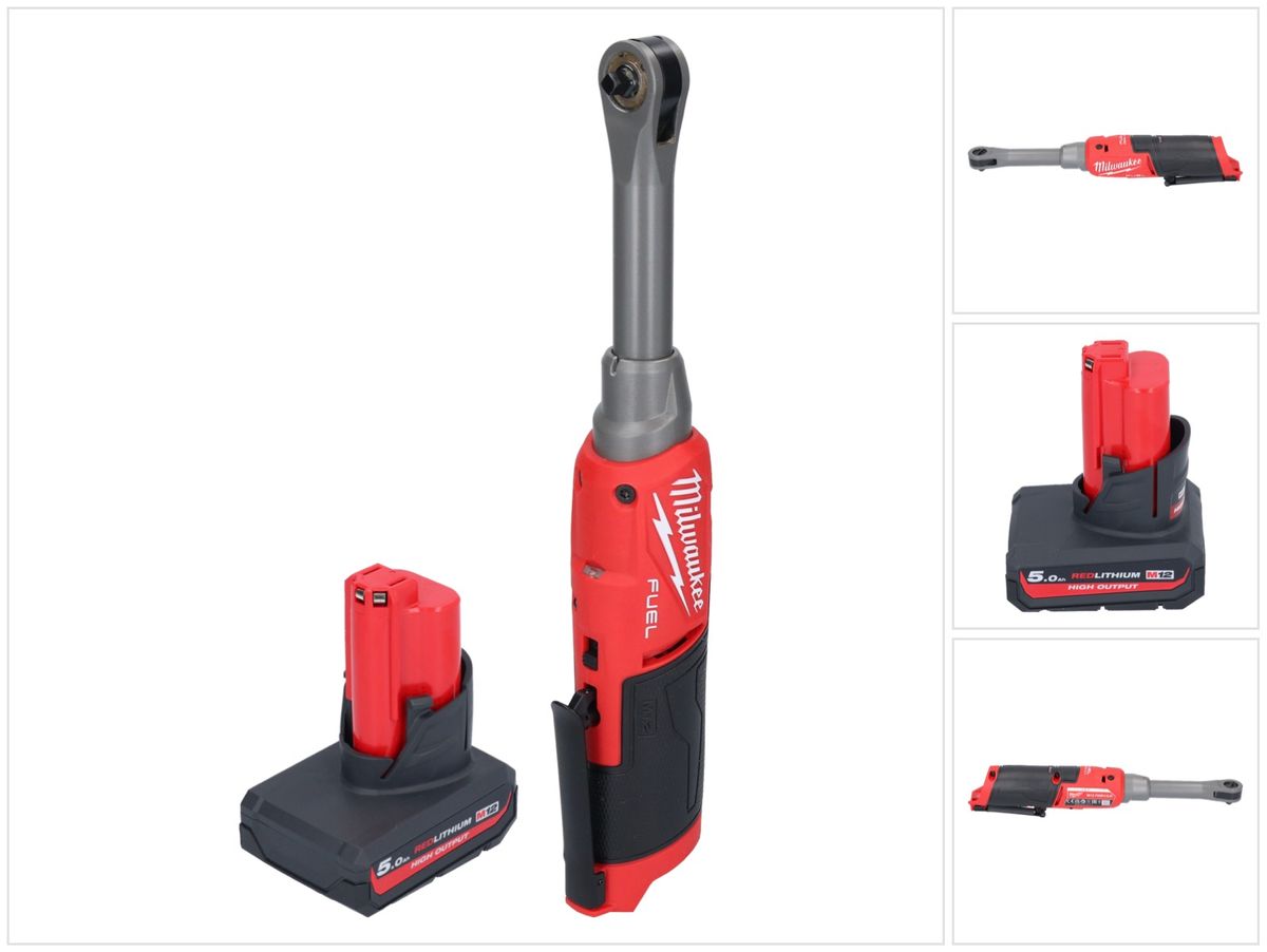 Milwaukee M12 FHIR14LR-501 batterie cliquet haute vitesse 12 V 47 Nm 1/4" brushless + 1x batterie 5,0 Ah - sans chargeur