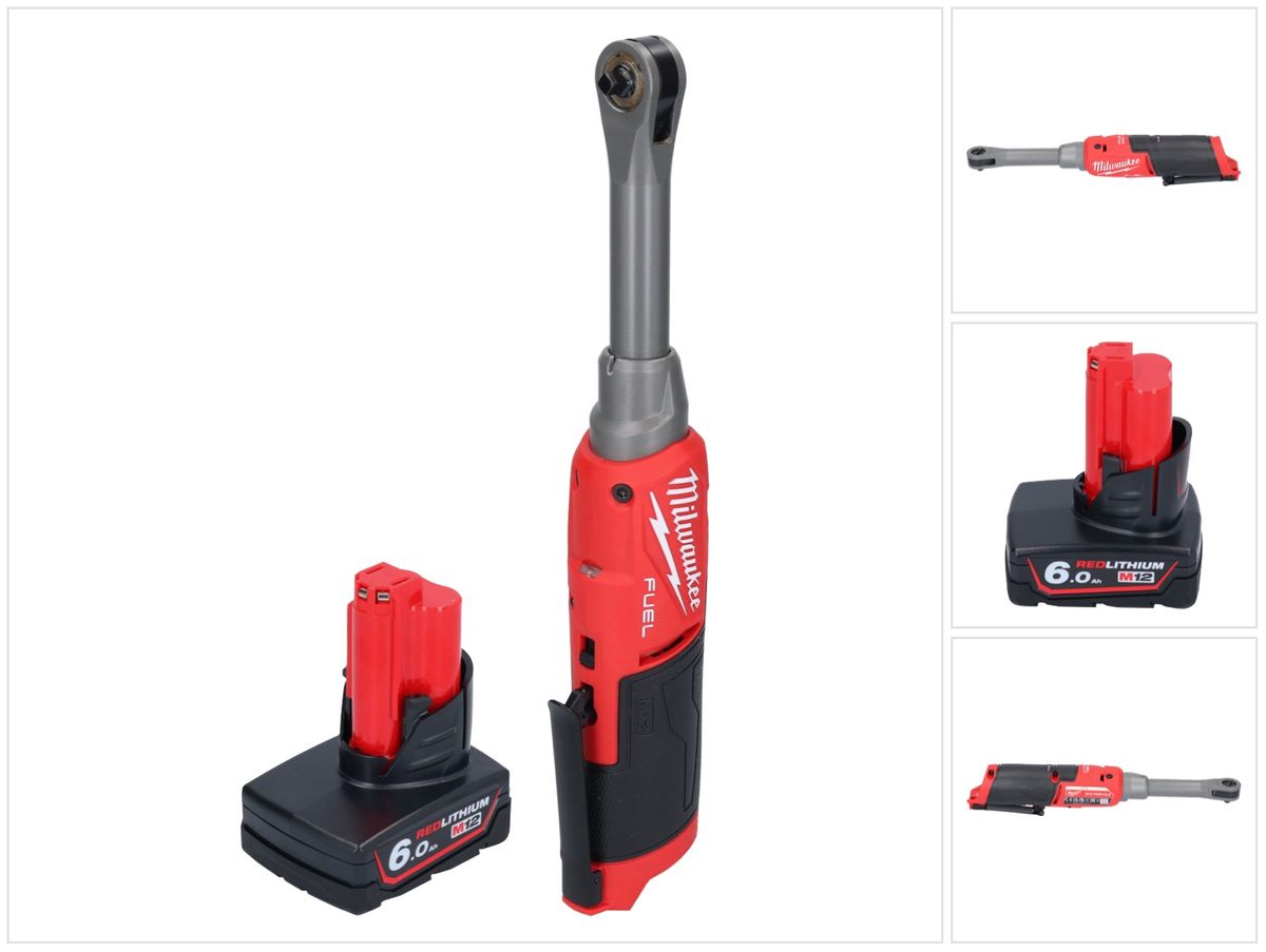 Milwaukee M12 FHIR14LR-601 batterie cliquet haute vitesse 12 V 47 Nm 1/4" brushless + 1x batterie 6,0 Ah - sans chargeur