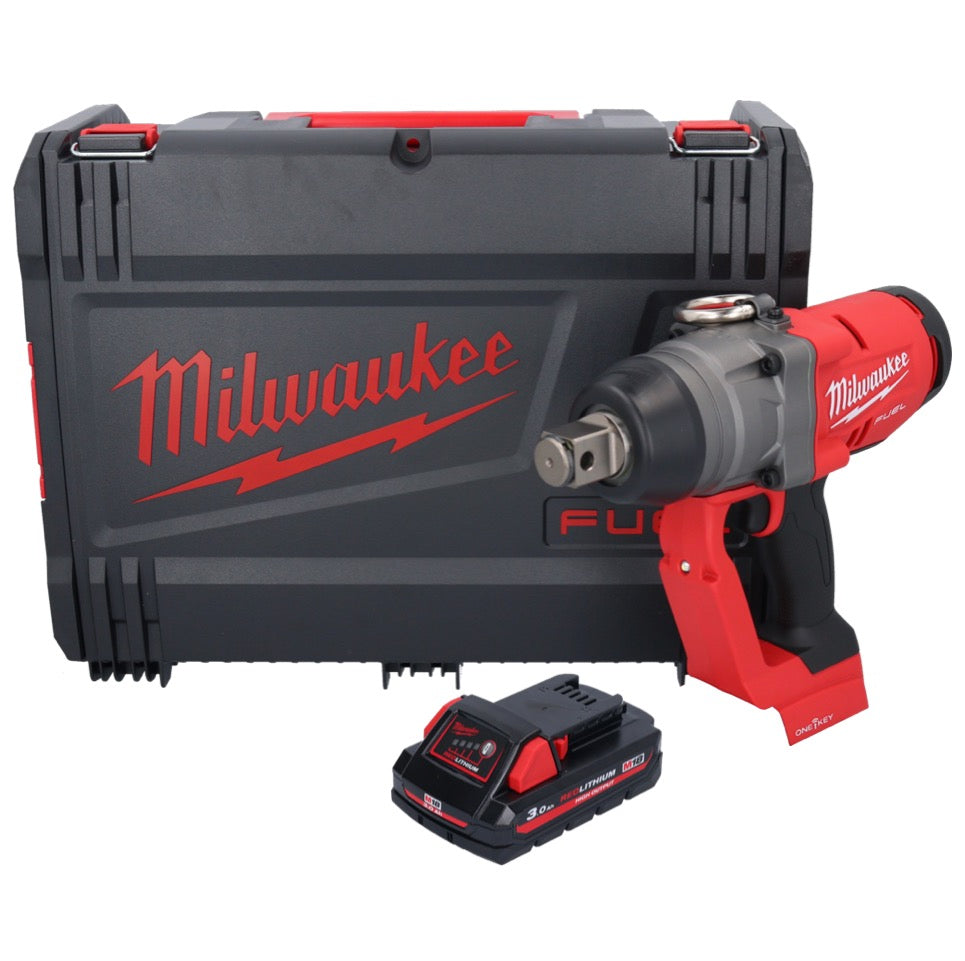 Clé à chocs sans fil Milwaukee M18 ONEFHIWF1-301X 18 V 2033 Nm 1″ brushless + 1x batterie 3,0 Ah + boîtier HD - sans chargeur