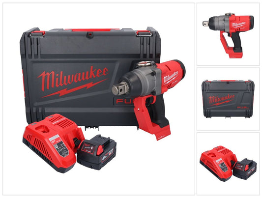 Clé à chocs sans fil Milwaukee M18 ONEFHIWF1-401X 18 V 2033 Nm 1″ brushless + 1x batterie 4,0 Ah + chargeur + boîtier HD