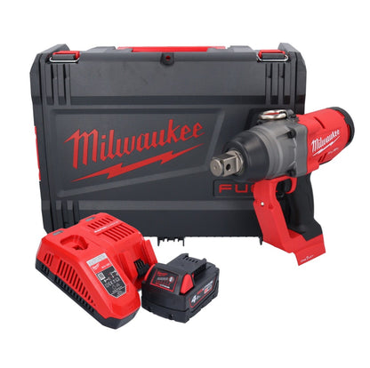 Clé à chocs sans fil Milwaukee M18 ONEFHIWF1-401X 18 V 2033 Nm 1″ brushless + 1x batterie 4,0 Ah + chargeur + boîtier HD