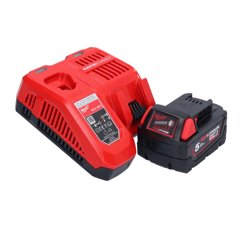 Clé à chocs sans fil Milwaukee M18 ONEFHIWF1-501X 18 V 2033 Nm 1″ brushless + 1x batterie 5,0 Ah + chargeur + boîtier HD