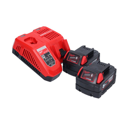 Clé à chocs sans fil Milwaukee M18 ONEFHIWF1-502X 18 V 2033 Nm 1″ brushless + 2x batterie 5,0 Ah + chargeur + boîtier HD