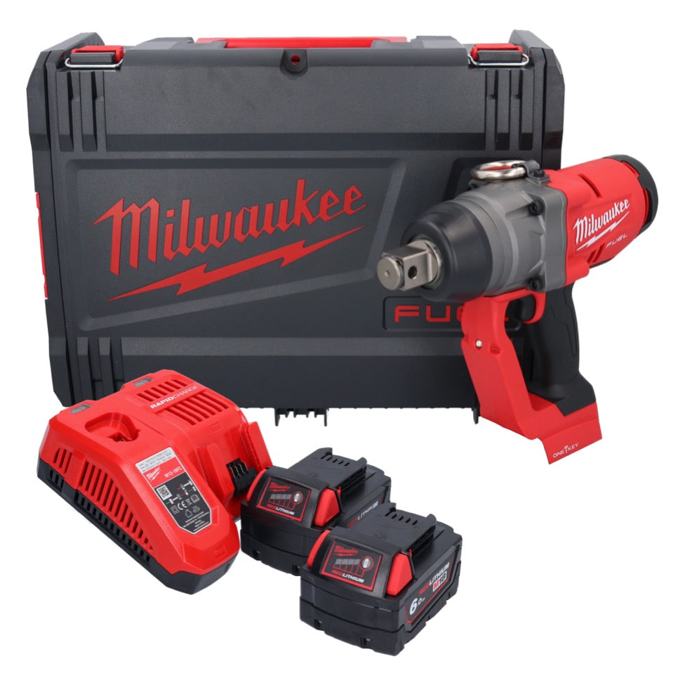 Clé à chocs sans fil Milwaukee M18 ONEFHIWF1-602X 18 V 2033 Nm 1″ brushless + 2x batterie 6,0 Ah + chargeur + boîtier HD