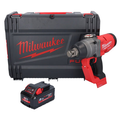 Clé à chocs sans fil Milwaukee M18 ONEFHIWF1-801X 18 V 2033 Nm 1″ brushless + 1x batterie 8,0 Ah + boîtier HD - sans chargeur