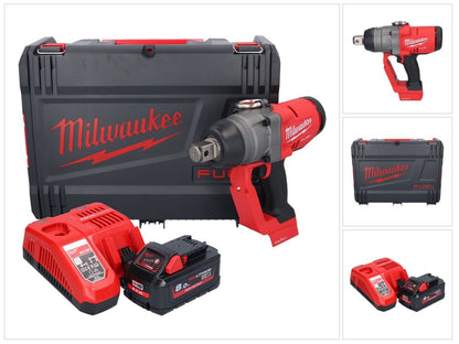 Clé à chocs sans fil Milwaukee M18 ONEFHIWF1-801X 18 V 2033 Nm 1″ brushless + 1x batterie 8,0 Ah + chargeur + boîtier HD