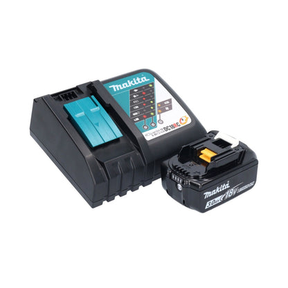 Makita DBO 381 RF1U ponceuse orbitale sur batterie 18 V 93 x 185 mm sans balais + 1x batterie 3,0 Ah + chargeur