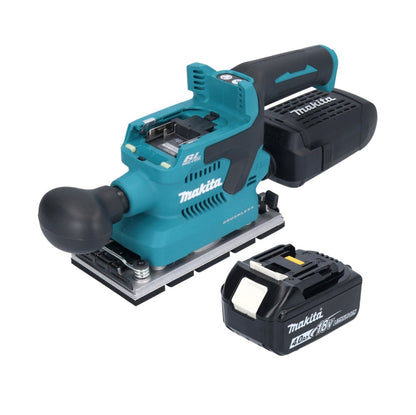 Makita DBO 381 M1U Akku Schwingschleifer 18 V 93 x 185 mm Brushless + 1x Akku 4,0 Ah - ohne Ladegerät