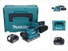 Makita DBO 381 M1JU Ponceuse orbitale sur batterie 18 V 93 x 185 mm sans balais + 1x batterie 4,0 Ah + Makpac - sans chargeur