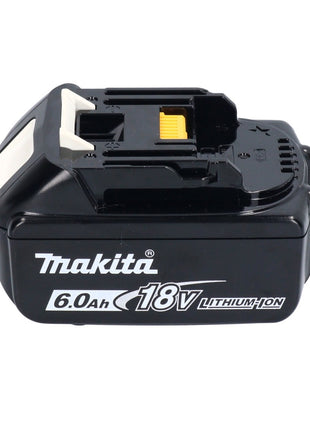 Makita DBO 381 G1JU Ponceuse orbitale sur batterie 18 V 93 x 185 mm sans balais + 1x batterie 6,0 Ah + Makpac - sans chargeur