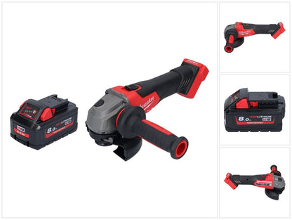 Meuleuse d'angle sur batterie Milwaukee M18 FSAG125X-801 18 V 125 mm sans balais + 1x batterie 8,0 Ah - sans chargeur