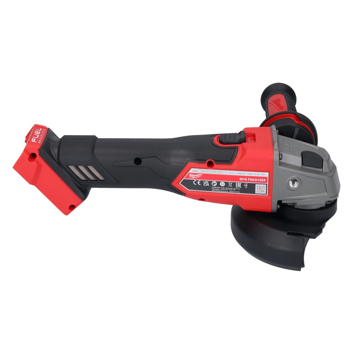 Meuleuse d'angle sur batterie Milwaukee M18 FSAG125X-802 18 V 125 mm sans balais + 2x batteries 8,0 Ah + chargeur