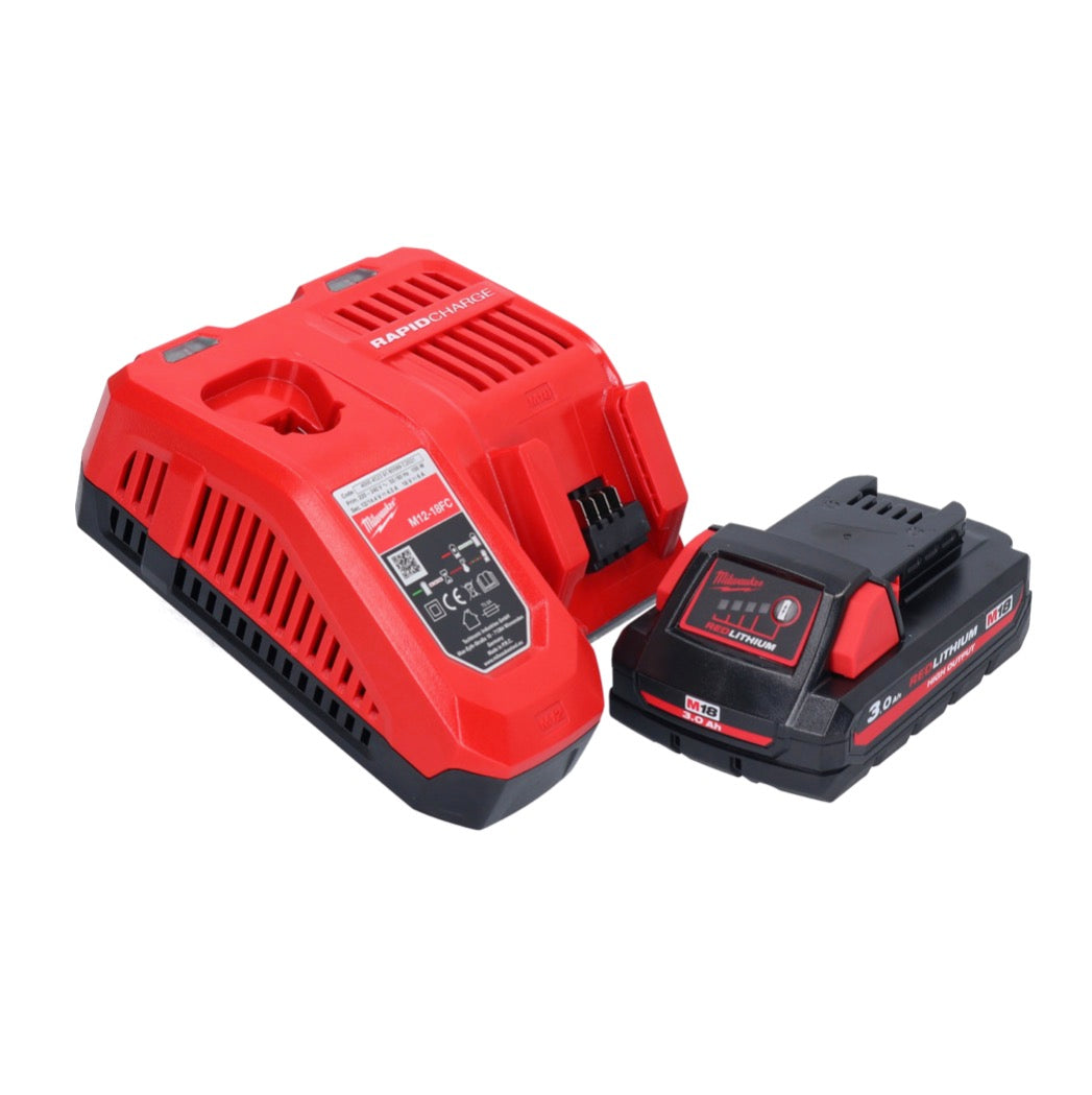 Batterie Milwaukee M18 FSZ-301 Scie sabre Recipro 18 V brushless + 1x batterie 3,0 Ah + chargeur