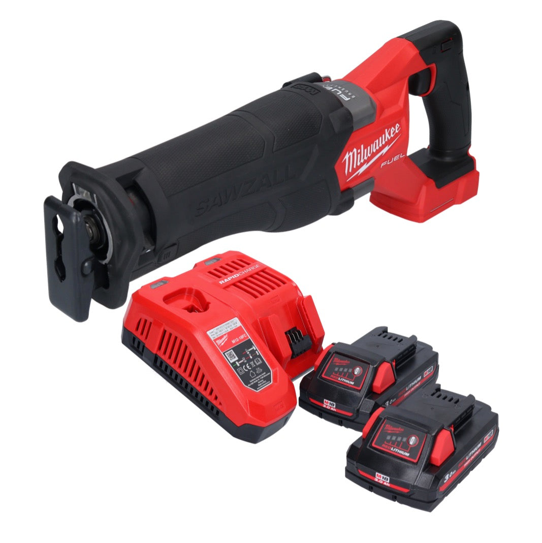 Batterie Milwaukee M18 FSZ-302 Scie sabre Recipro 18 V brushless + 2x batteries 3,0 Ah + chargeur