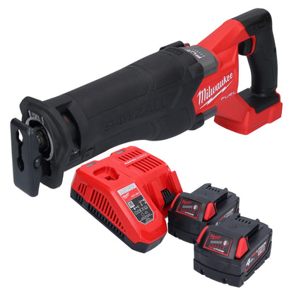 Milwaukee M18 FSZ-402 Akku Recipro Säbelsäge 18 V Brushless + 2x Akku 4,0 Ah + Ladegerät