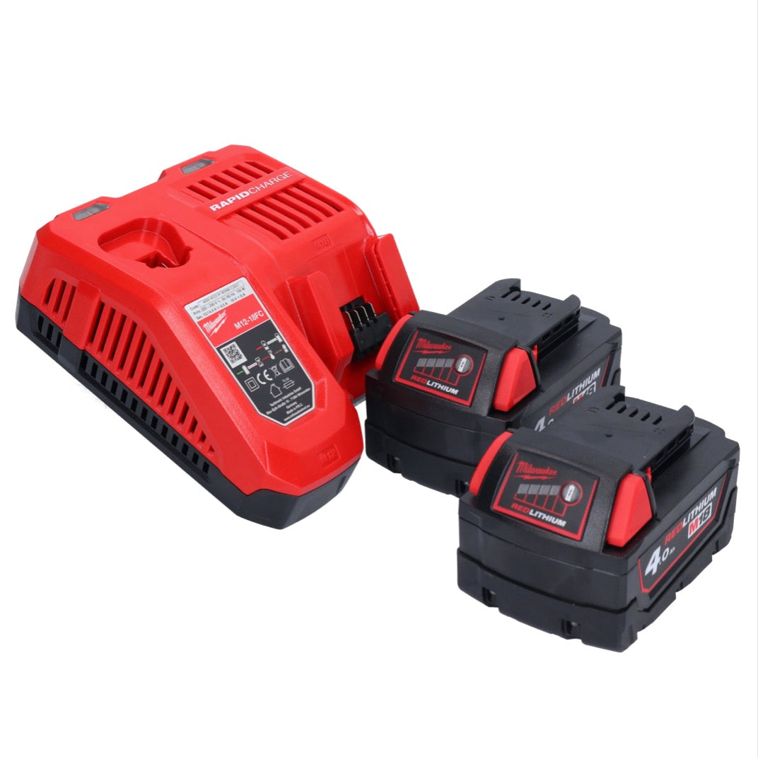 Batterie Milwaukee M18 FSZ-402 Scie sabre Recipro 18 V brushless + 2x batteries 4,0 Ah + chargeur