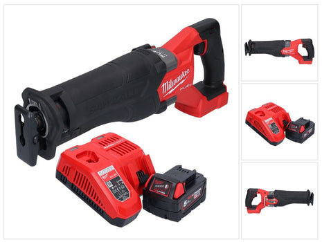 Batterie Milwaukee M18 FSZ-501 Scie sabre Recipro 18 V brushless + 1x batterie 5,0 Ah + chargeur